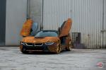 BMW i8 Austin Mahone Rusted by MetroWrapz on Vossen Wheels (VPS-305T) 2016 года